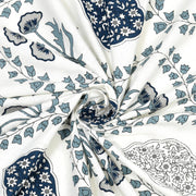 BLOCKS OF INDIA 200TC Diwan Set Cotton 8 Piece | Deewan Printed Bedsheet Sets for Living Room Hall (Set of 8 Piece, 1-Bed Sheet | 2-Bolster Cover | 5-Cushion Cover (Color 25)