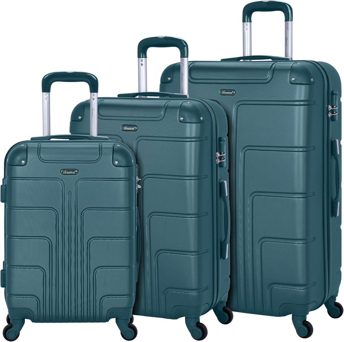 Lightweight Luggage Checked Bag- 24 Inches Hardshell Suitcase Spinner Luggage for Travel A1012 ABS Medium Size Luggage with Spinner Wheels 4 (Checked Luggage 24-Inch, Black) – image 3