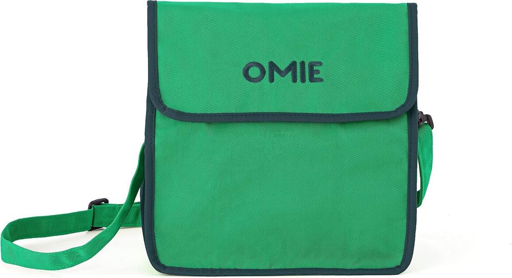 OmieBox Lunch Bag - Washable, Foldable, Durable, WaterResistant Fabric with Interior Pocket and External Bottle Holder.