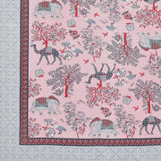 BLOCKS OF INDIA 200TC Diwan Set Cotton 8 Piece | Deewan Printed Bedsheet Sets for Living Room Hall (Set of 8 Piece, 1-Bed Sheet | 2-Bolster Cover | 5-Cushion Cover (Color 25)