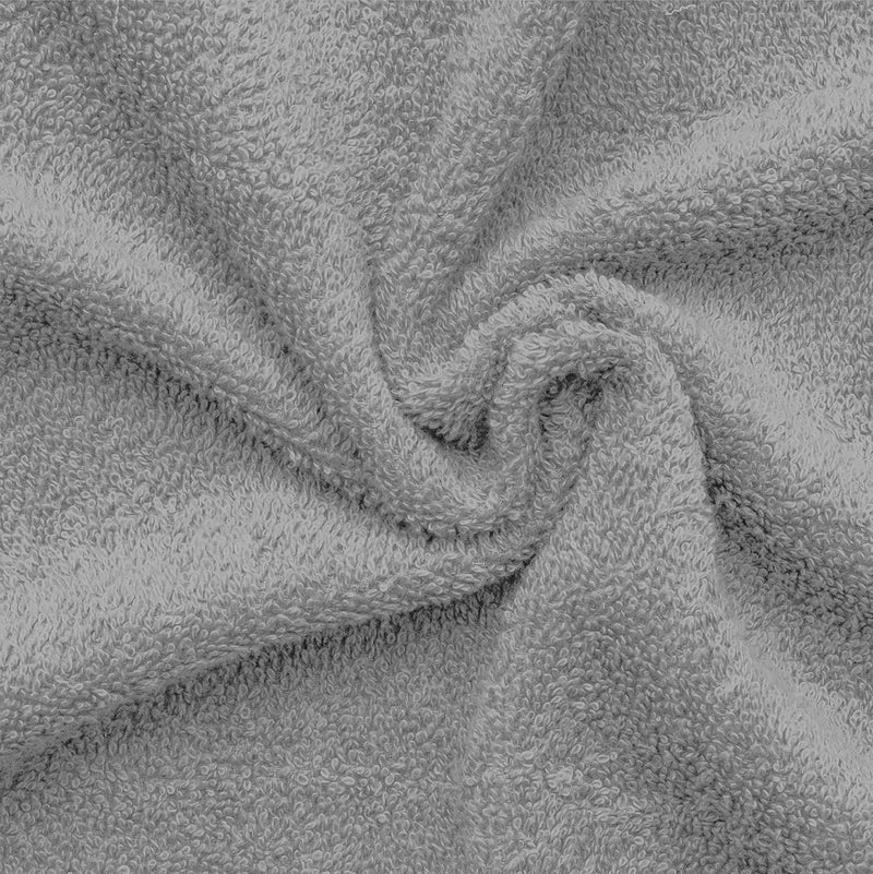 Hotel Linen Klub 4-Piece Hand Towel Set - Premium Cotton Terry, Luxurious Ringspun, 480 GSM Highly Absorbent and Quick Dry for Spa-Like Comfort, Size: 40 x 70 cm, Gray