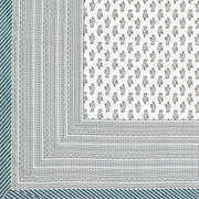 BLOCKS OF INDIA 200TC Diwan Set Cotton 8 Piece | Deewan Printed Bedsheet Sets for Living Room Hall (Set of 8 Piece, 1-Bed Sheet | 2-Bolster Cover | 5-Cushion Cover (Color 25)