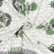 BLOCKS OF INDIA 200TC Diwan Set Cotton 8 Piece | Deewan Printed Bedsheet Sets for Living Room Hall (Set of 8 Piece, 1-Bed Sheet | 2-Bolster Cover | 5-Cushion Cover (Color 25)