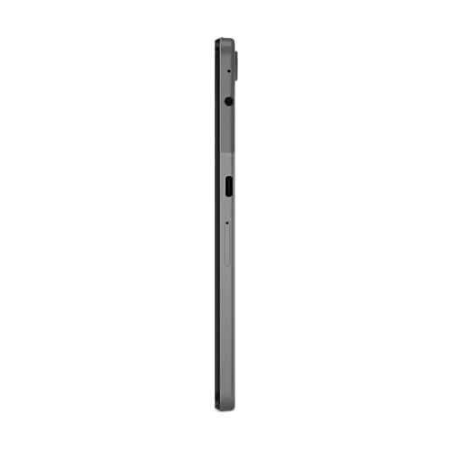Lenovo Tab M10 10.1" FHD WUXGA Anti fingerprint Display with Unisoc T610 1.8GHz processor, 4GB RAM, 64GB Storage (expandable via microSD), Folio + Film included, Android 12, Storm Grey [ZAAE0086AE]