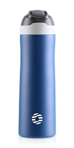 FJbottle Stainless Steel Water Bottle with Straw Lid 20 oz Double Wall Vacuum Insulated Kids Water Bottle Keeps Hot and Cold for Boys Girls School Sports Travel