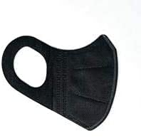 MALPURWALA 3D Protective Face Mask for Adults (50pcs) (Full Black)