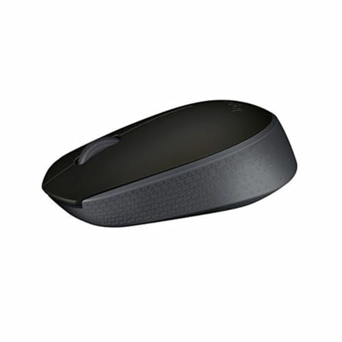 Logitech M171 Wireless Mouse for PC, Mac, Laptop, 2.4 GHz with USB Mini Receiver, Optical Tracking, 12-Months Battery Life, Ambidextrous - Black