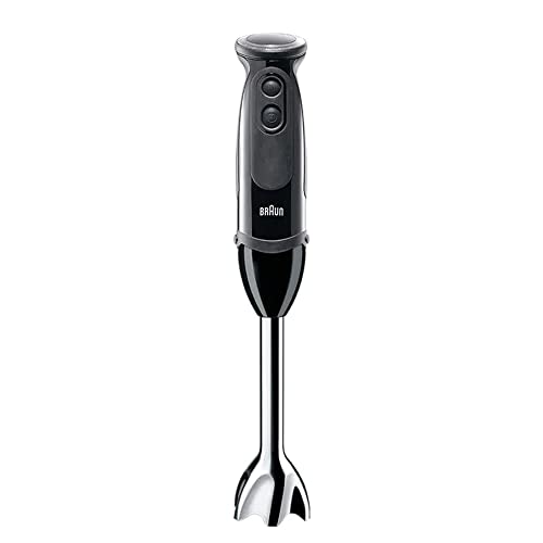 Braun Multiquick 5 Hand Blender, 1000 Watts, 21 Speeds, 1.5 L Food Processor, 500ml Chopper, Whisk, Beaker, Splash Control, PowerBell Plus Technology, MQ 5285 - Black