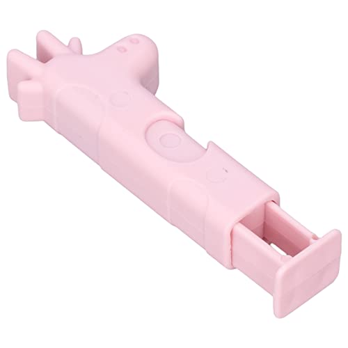 NIBEMINENT Sealing Clips Strong Clamping Force Moisture Proof Giraffe Look Plastic Bag Clips for Food Storage Bread Bags Snack BagPink