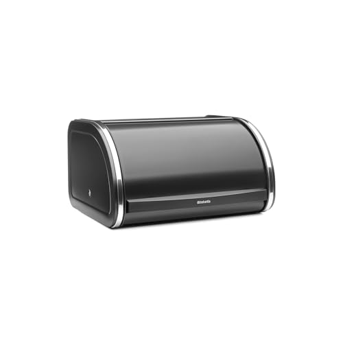 Brabantia Roll Top Bread Box, Medium - Matte Steel 348907