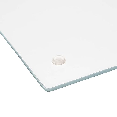 5 five simply smart - Tempered Glass Chopping Board in Marble Look, 40 x 30 cm
