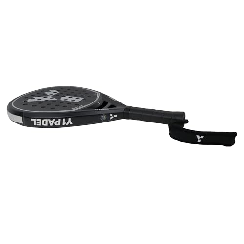 Y1 Padel, Elite 18C, Padel Racket, 18k Carbon Fibre Face, Carbon Frame, Elite Core Foam, Sandpaper Finish, Diamond Shape, Padel Racquet, Textreme Carbon, Top Range