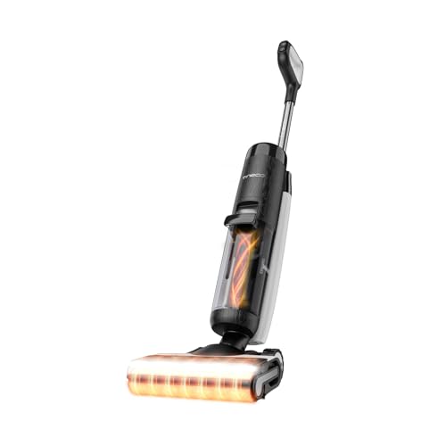 Tineco FLOOR ONE S7 FlashDry Smart Cordless Wet Dry Vacuum Cleaner, Long Runtime, Great for Sticky Messes, Self-cleaning, 158℉Hot Air FlashDrying, Dual-sided Edge Cleaning, Extended Battery Lifespan