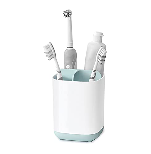 Toothbrush Holder with Anti-Slip Bottom-Made of PP and Abs Plastic Versatile Storage, Detachable for Easy Cleaning,3 Slots Electric Toothbrush and Toothpaste Holder Bathroom Organizer for Countertop