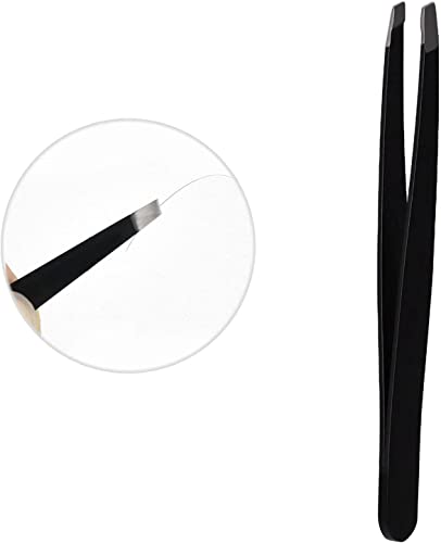 ECVV Eyebrow Tweezers,Stainless Steel Facial Hair Remover Portable Women Beauty Tools for Eyebrows & Ingrown Hair Removal