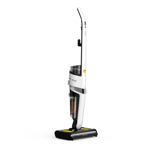 Deerma VX20 Wet & Dry Vacuum Cleaner, Wet and Dry Vacuum Cleaner with Double Roller Brush Head, 500ml Water Tank IPX4 Waterproof Lightweight Smart for Home Use