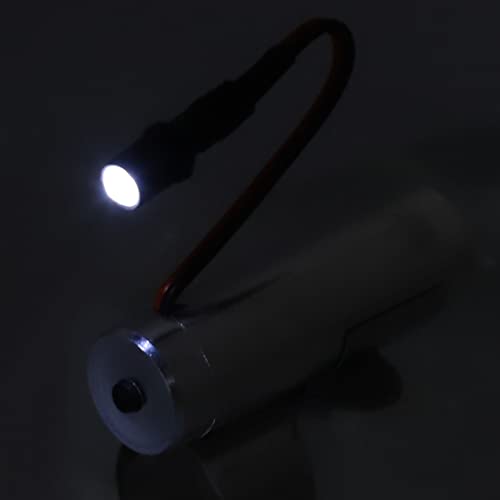 CRTGW LED Thumb Lamp, Adjustable Lighting Angle, Ear Pick Light, USB Charging Stainless Steel Ear Pick Thumb Light for Ear Picking, Earwax Cleaners Ear Grips, Ear Digging Lamp, LED Ear Pick Lamp