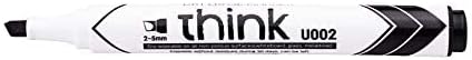 Deli Think 2-5mm Chisel Tip Dry Erase Markers 1x12Piece, Black