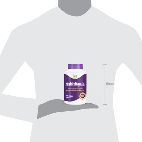 NBL NATURAL Adult Multivitamin for Women and Men, Daily Nutritional Support, 300 Tablets