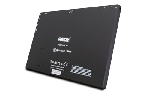 Fusion5 10.1" Windows 11 Full HD Tablet PC - FWIN232 PRO N5 Ultra Slim Tablet Computer - 8GB RAM, 256GB SSD Storage, N100 Quad-Core CPU, 10 Inch, 5G WiFi, HD Webcam, Micro HDMI, Expandable Storage