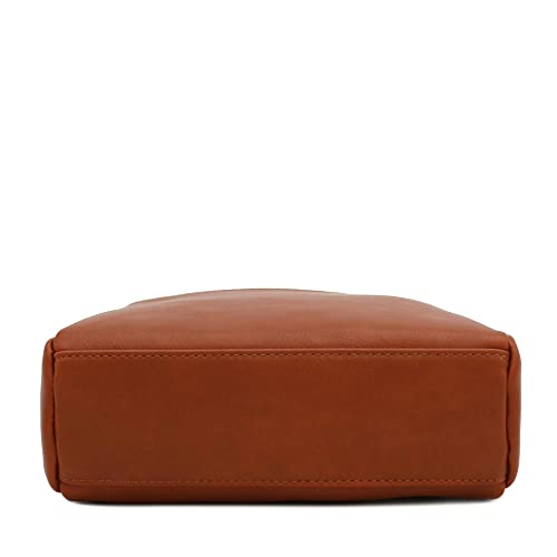 FashionPuzzle Triple Zip Small Crossbody Bag