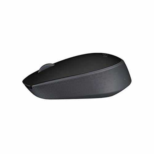 Logitech M171 Wireless Mouse for PC, Mac, Laptop, 2.4 GHz with USB Mini Receiver, Optical Tracking, 12-Months Battery Life, Ambidextrous - Black