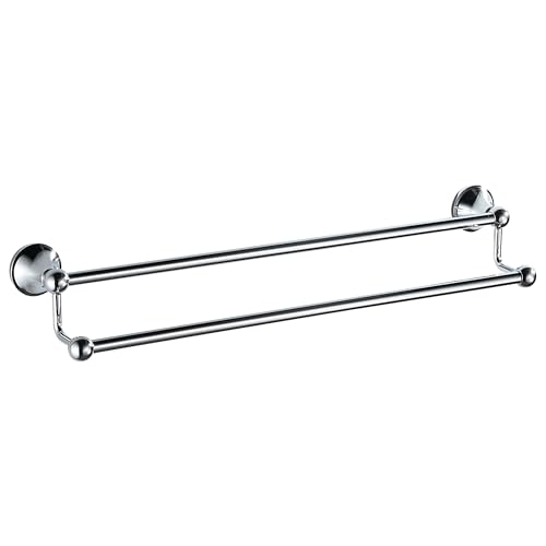 BRIMIX Bath Towel Rack Wall Mounted Towel Bar Bathroom Hardware Accessories Towel Holder (Double)