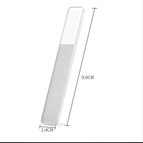 ECVV 6PCS Nano Shiner Nail Files Nano Glass Nail Kit with Case for Natural Nails, Fine Crystal Nail Files Set Nail Shiner Polisher for Home/Salon Use
