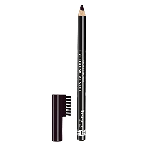 Rimmel Brow This Way Professional Eyebrow Pencil, Black Brown 004, 1.4 g