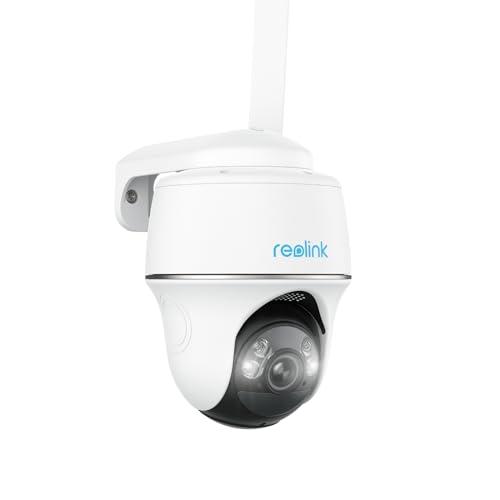 REOLINK Go PT Plus - 5MP Pan Tilt 4G LTE Cellular Security Camera, Camera Outdoor Wireless, 2K+ HD Color Night Vision, Solar Power, Smart Detection, No WiFi, No Wires, Ideal for Off-Gird Areas