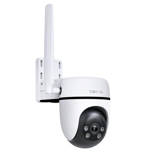 Tapo C501GW 4G 360° Outdoor Surveillance Camera with SIM Card, No Need Wi-FI, Colorful Starlight Night Vision, Free AI Detection, DC/PoE Power, IP66, Local and Cloud Storage