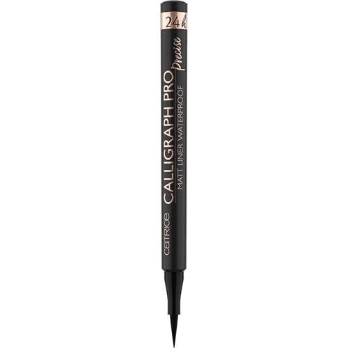 Catrice Calligraph Pro Precise 24H Matt Liner Waterproof, 010 Intense Black, 1.2 Ml