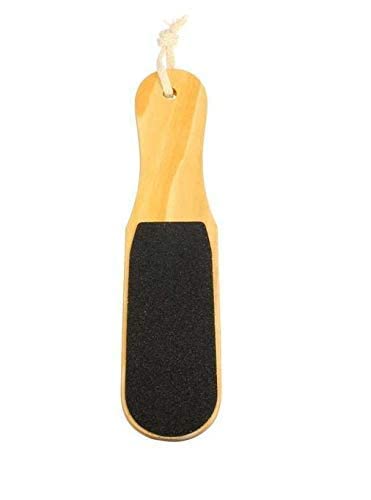 NIBE EMINENT Pedicure Wooden Foot File Double-sided Callus Makeup Remover Pedicure File (Black)