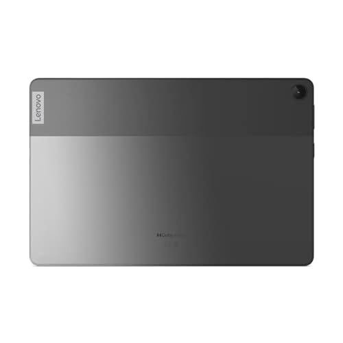 Lenovo Tab M10 10.1" FHD WUXGA Anti fingerprint Display with Unisoc T610 1.8GHz processor, 4GB RAM, 64GB Storage (expandable via microSD), Folio + Film included, Android 12, Storm Grey [ZAAE0086AE]