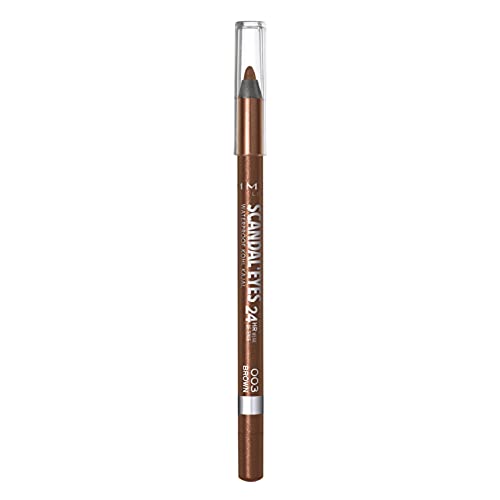 Rimmel London, Scandaleyes Waterproof Kohl Kajal Liner - A soft brown shade with shimmer - 003 Brown, 1.3 g (0.04 oz)