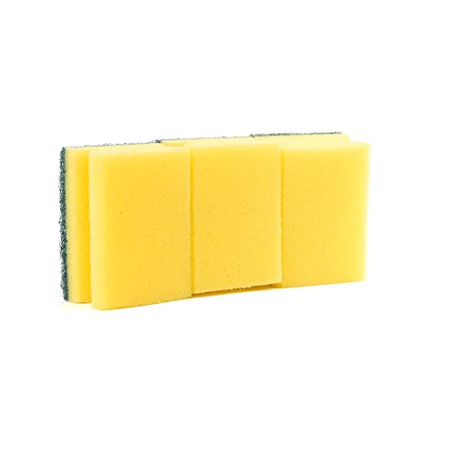 Scotch-Brite Heavy Duty Classic Nail Saver Scrub Sponge, 3 units/pack | Kitchen sponge | Dish sponge | Scrub | General Purpose Cleaning | Food Safe | Non-Rusting | Kitchen, Garage, Outdoor