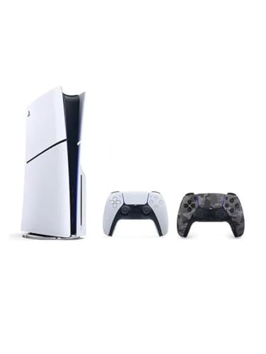 SIE Sony PlayStation 5 Slim Disc with Extra Dualsense Grey Camouflage Controller - International Version