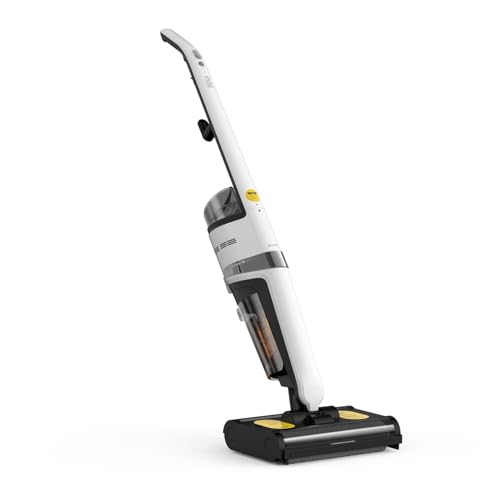 Deerma VX20 Wet & Dry Vacuum Cleaner, Wet and Dry Vacuum Cleaner with Double Roller Brush Head, 500ml Water Tank IPX4 Waterproof Lightweight Smart for Home Use