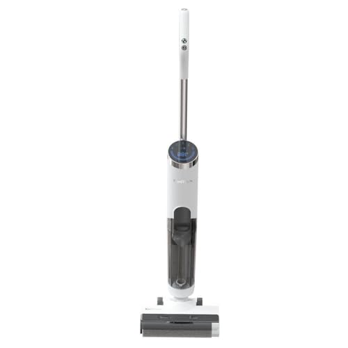 Smart Wet Dry Vacuum Cleaner, Cordless Floor Mop with Self-Cleaning, Dual-Sided Edge Cleaning, Long Runtime