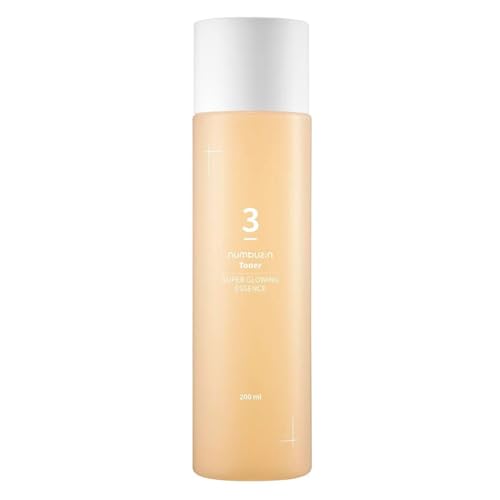 numbuzin No.3 Toner | Super Glowing Essence Toner | Skin Radiance, Pore Tightening, Skin Texture, Hydration | Fermented Ingredients, Niacinamide, Galactomyces | 200ml