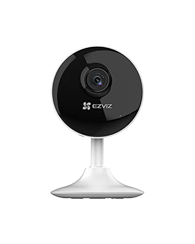 EZVIZ CB1 Indoor Security Camera, 1080p Home Battery Camera with IR Night Vision, Two Way Talk, Adjustable Magnetic Stand, Sleep Mode, Human Motion Detection, Works with Alexa, Supports MicroSD Card