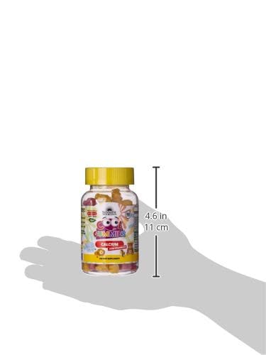 Sunshine Nutrition Cool Gummies Calcium With D3 For Kids, 60 Gummies | No Sugar Coating | Vegan | All Natural Flavor