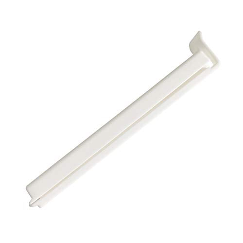 ZUFECY 10 Pcs Plastic Sealing Clips, Bag Sealing Clip for Snacks, Chip Bags and Kitchen Food Storage Bag, 4 inches, Pure White