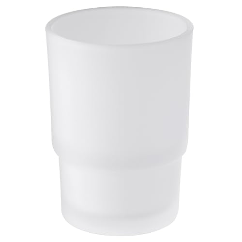 Angle Simple Frosted Glass Tumbler, Thick Glass Cup Replacement, Bathroom Toothbrush and Toothpaste Holder, Water Glasses, Bathroom Cup, Tumbler Cup, Rinsing Glass Cup, Drinkware Glassware