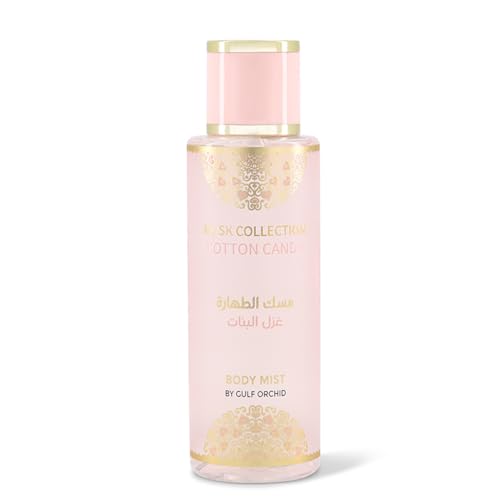 Gulf Orchid Musk Al Tahara Cotton Candy Musk Collection Long-Lasting Body Mist 250ml For Men and Women