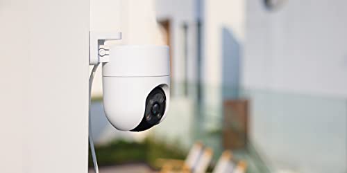 EZVIZ H8C Security Camera, 1080p Outdoor WiFi Camera with Active Defense, AI Human Motion Detection with Auto Tracking, 360° Color Night Vision, Two Way Talk, Weatherproof, Works with Amazon Alexa
