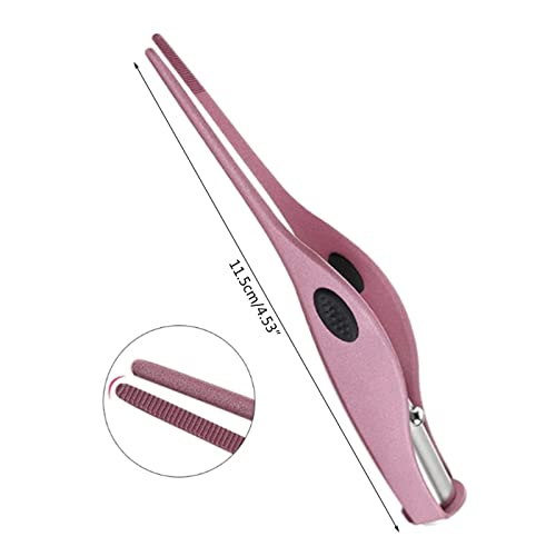 XZEIT Ear Spoon, LED Light Ear Wax Removal Tools Fish Shape Stainless Steel Earpick Spoon Digger Tweezers Luminous Earwax Cleaner