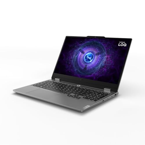 Lenovo LOQ 15IAX9 Gaming Laptop, 15.6"FHD 100% sRGB 144Hz Display, Intel i5-12450HX, 24GB RAM, 512GB SSD, NVIDIA RTX 3050 6GB, Backlit Eng-Arb, Win11, Luna Grey [83GS0095AX]