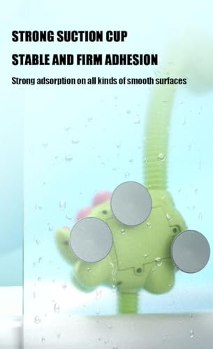 YOUWE7 Baby Bath Toys Electric Dinosaur Shower Head, Kids Water Spray Bathtub Toys, Dinosaur Shower Head Sprayer with 3 Strong Suction Cups, Bathtub Water Toys for Toddler Bath Toys