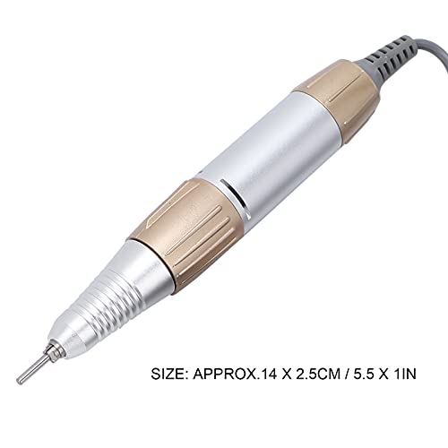 Soobu 35000RPM Electric Nail Drill Pen - Aluminium Alloy Handpiece Handle Machine for Manicure Pedicure - Nail Art Polishing Tool